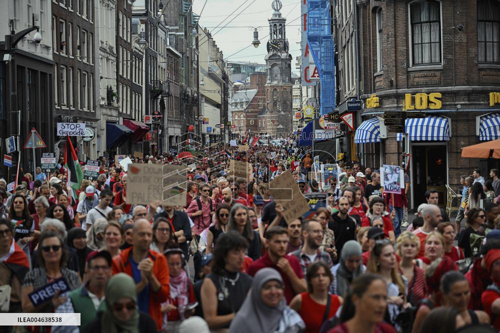 Pro-Palestine Protest - Amsterdam