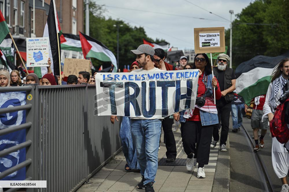 Pro-Palestine Protest - Amsterdam
