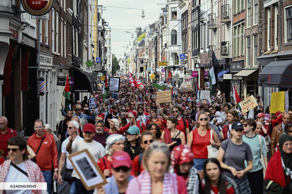 Pro-Palestine Protest - Amsterdam