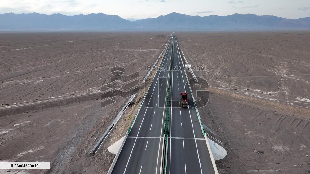 Gobi Desert Expressway in Hami
