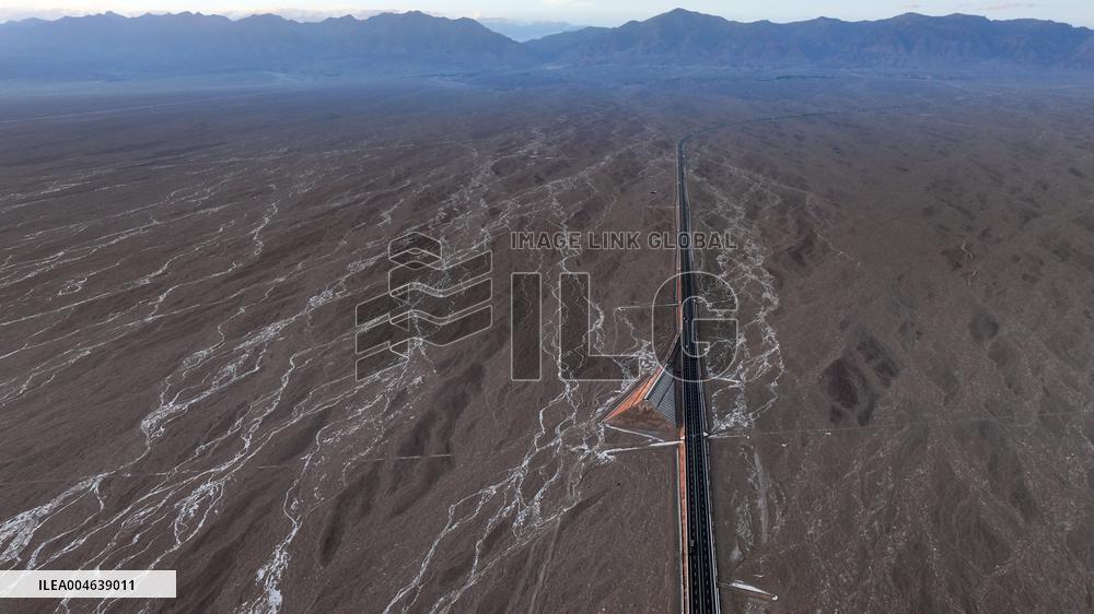 Gobi Desert Expressway in Hami