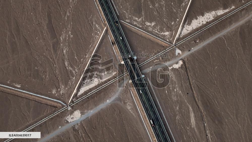 Gobi Desert Expressway in Hami