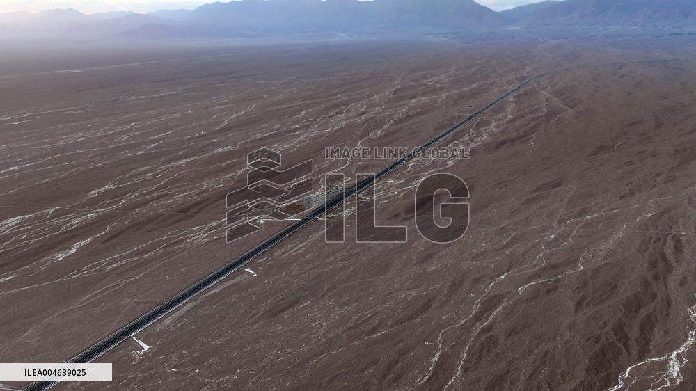 Gobi Desert Expressway in Hami