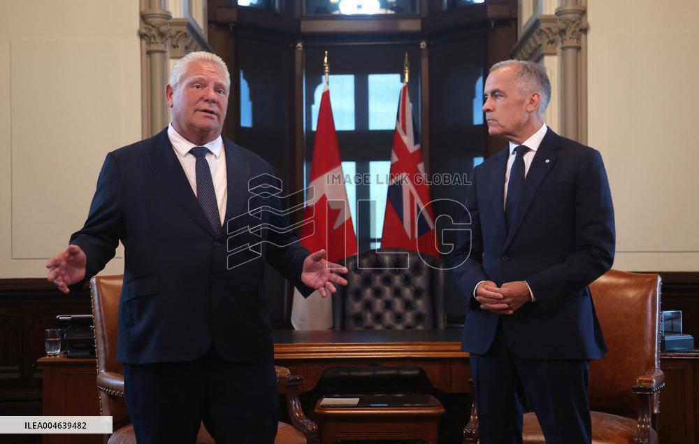 Canadian PM Mark Carney Meets With Ontario Premier Doug Ford - Ottawa