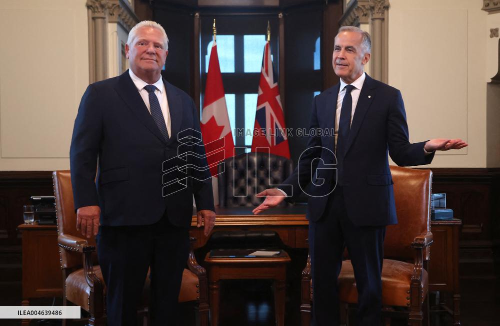Canadian PM Mark Carney Meets With Ontario Premier Doug Ford - Ottawa