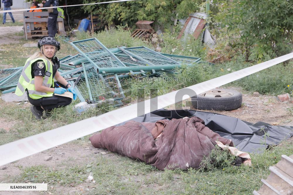 Aftermath Of A Russian Drone Attack In Kharkiv - Ukraine