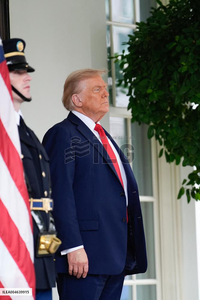 Donald Trump Greets Ukrainian President - Washington