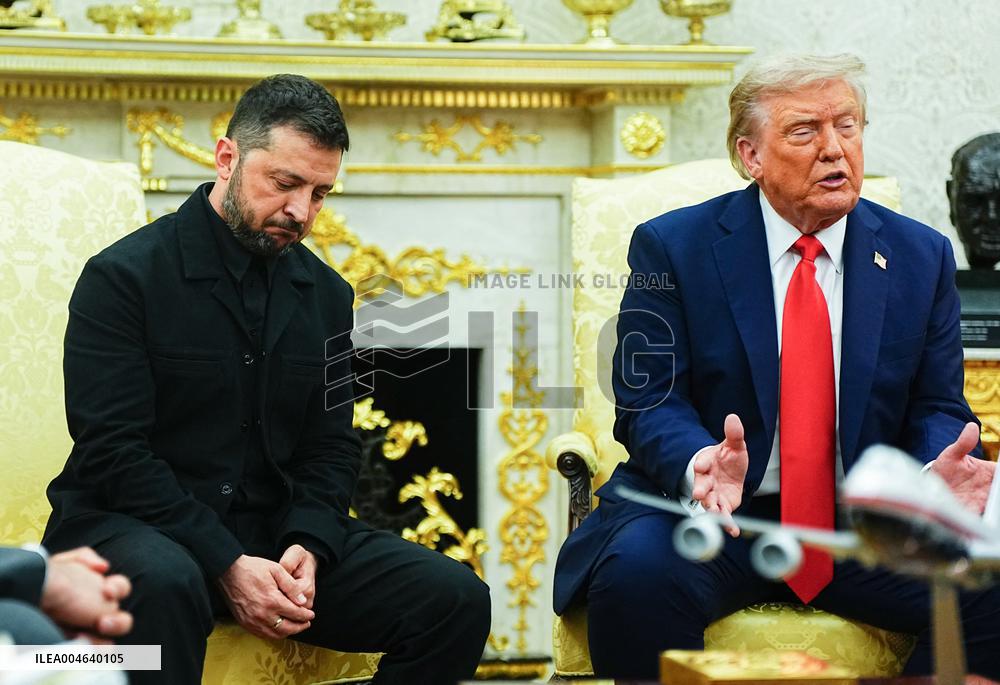 Trump Meets President Zelenskyy of Ukraine and European Leaders