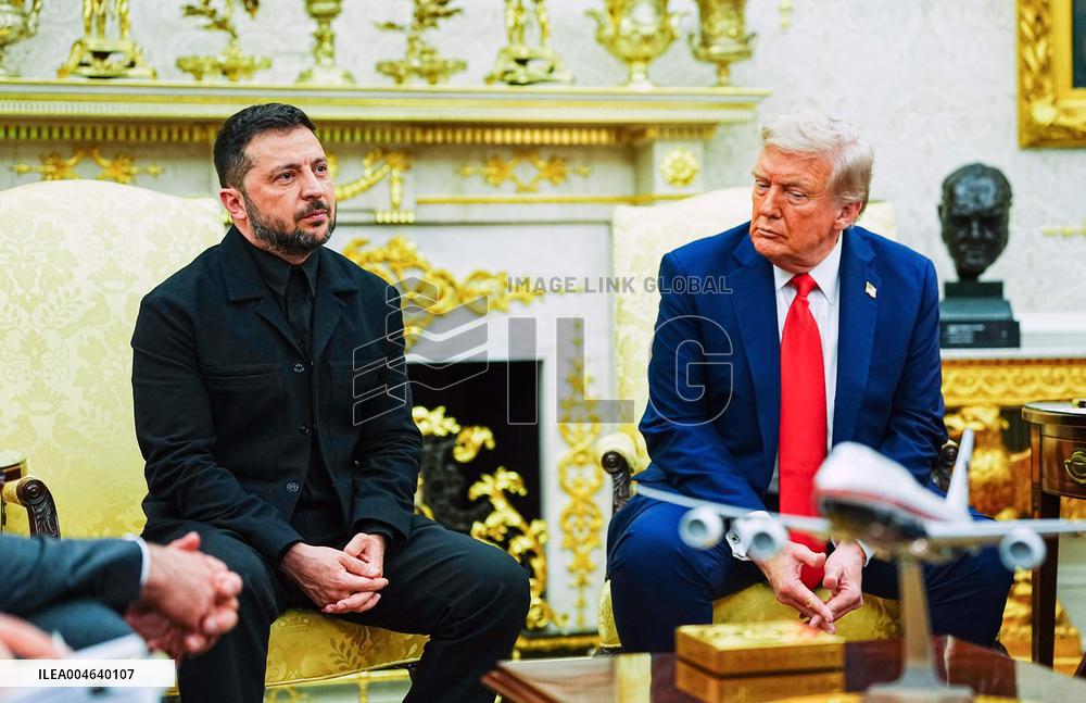 Trump Meets President Zelenskyy of Ukraine and European Leaders