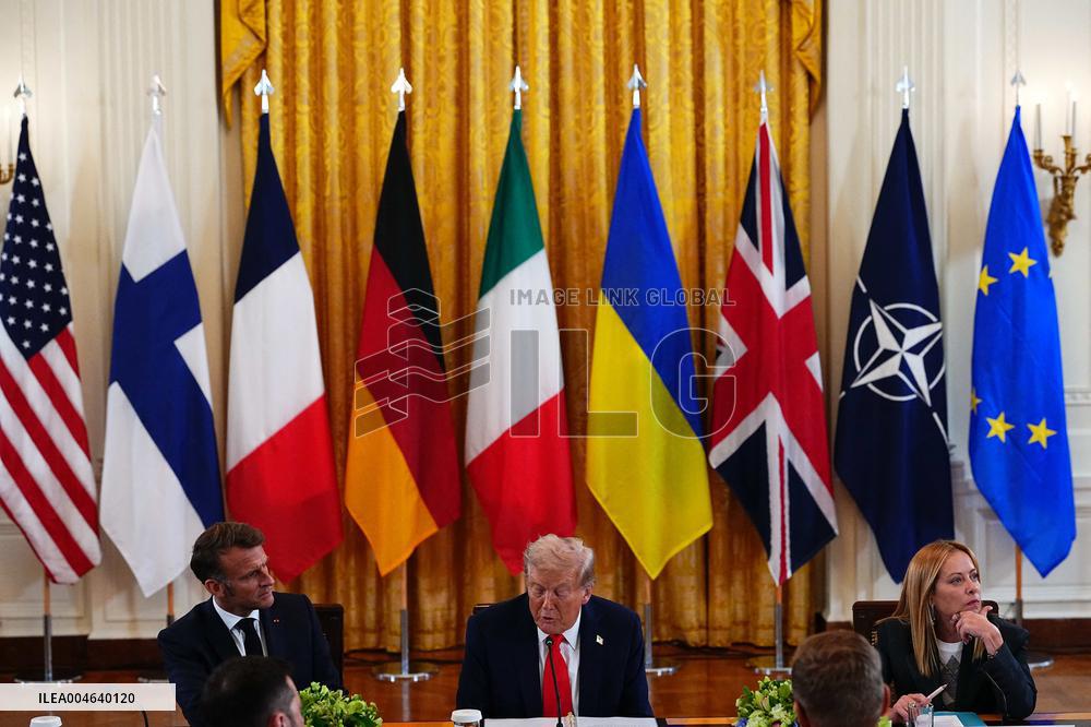 Trump Meets President Zelenskyy of Ukraine and European Leaders
