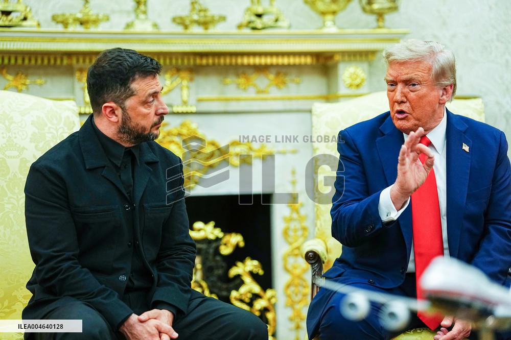 Trump Meets President Zelenskyy of Ukraine and European Leaders