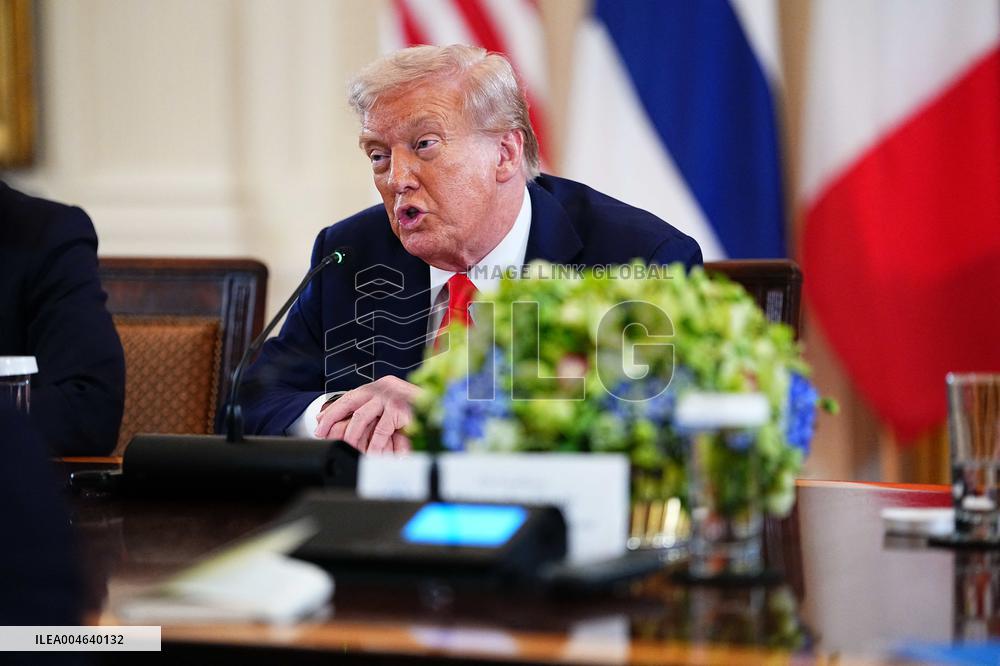 Trump Meets President Zelenskyy of Ukraine and European Leaders