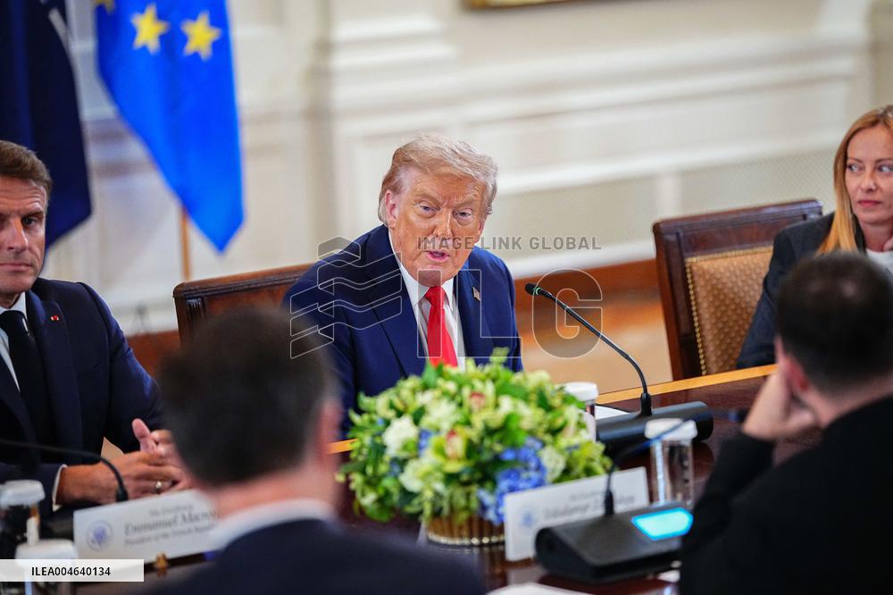 Trump Meets President Zelenskyy of Ukraine and European Leaders