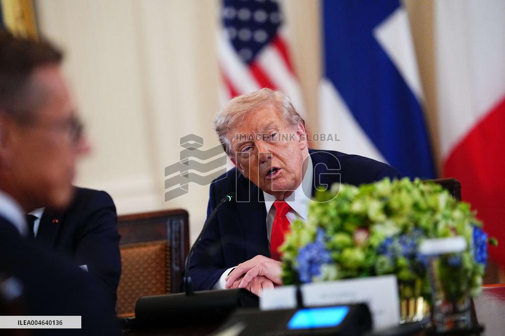 Trump Meets President Zelenskyy of Ukraine and European Leaders