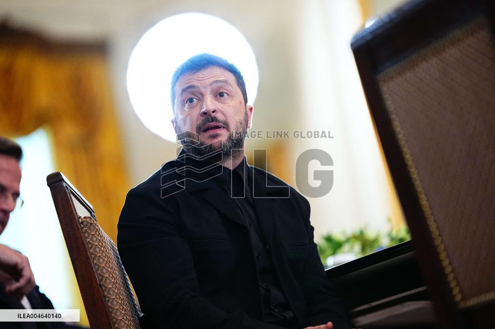 Trump Meets President Zelenskyy of Ukraine and European Leaders