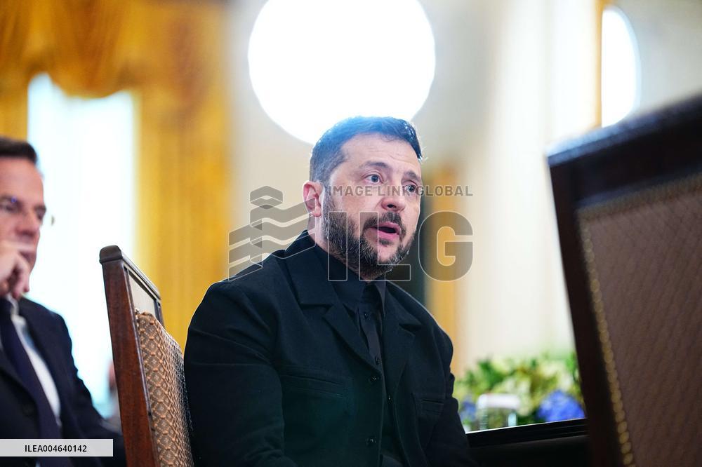 Trump Meets President Zelenskyy of Ukraine and European Leaders