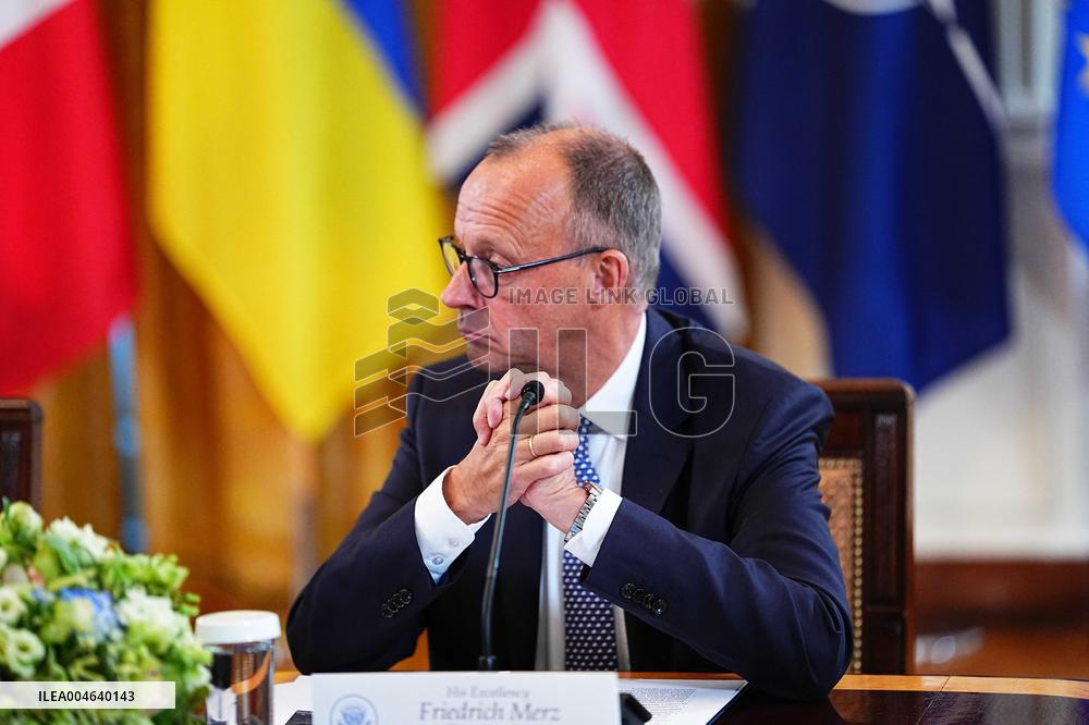 Trump Meets President Zelenskyy of Ukraine and European Leaders