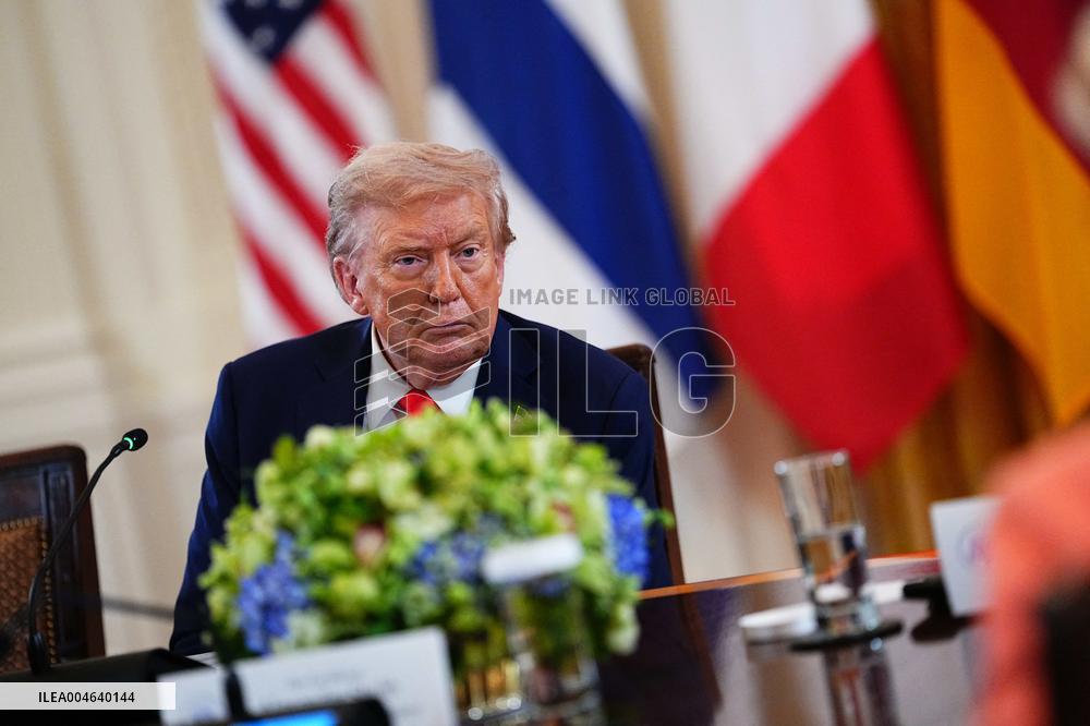 Trump Meets President Zelenskyy of Ukraine and European Leaders