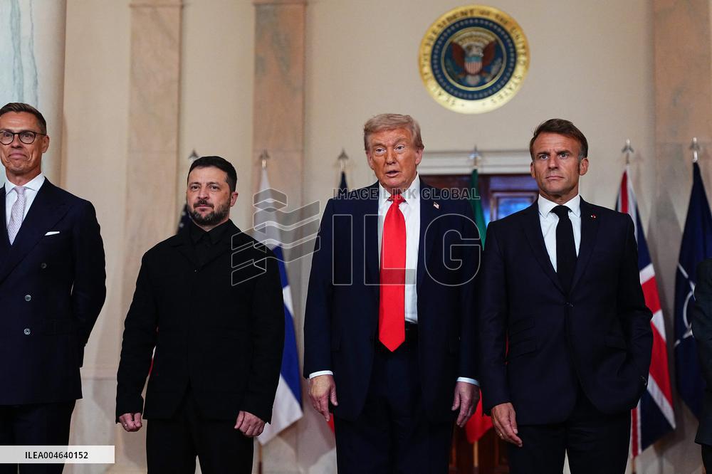 Trump Meets President Zelenskyy of Ukraine and European Leaders