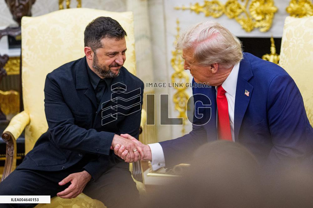 Trump Meets President Zelenskyy of Ukraine and European Leaders