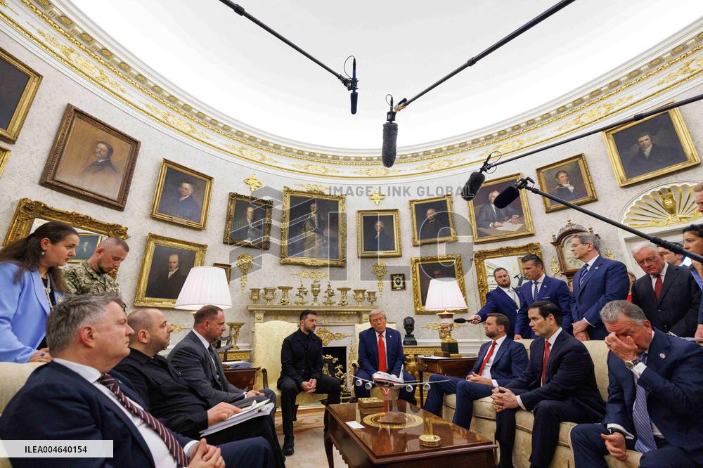 Trump Meets President Zelenskyy of Ukraine and European Leaders