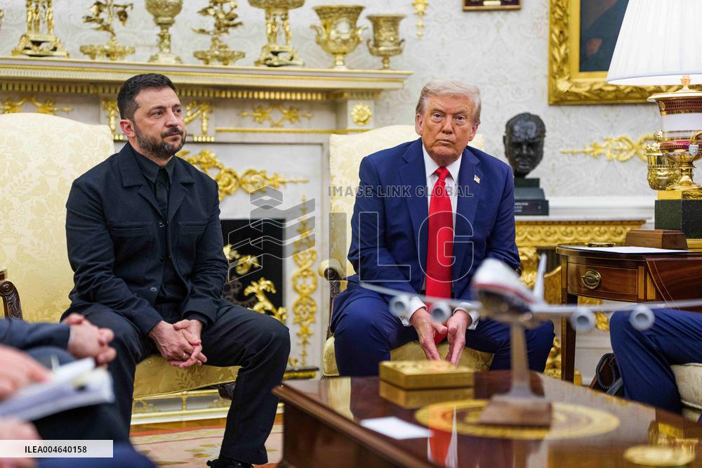 Trump Meets President Zelenskyy of Ukraine and European Leaders
