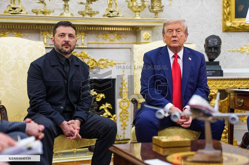 Trump Meets President Zelenskyy of Ukraine and European Leaders