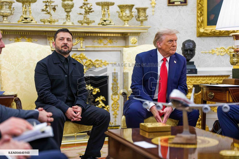 Trump Meets President Zelenskyy of Ukraine and European Leaders