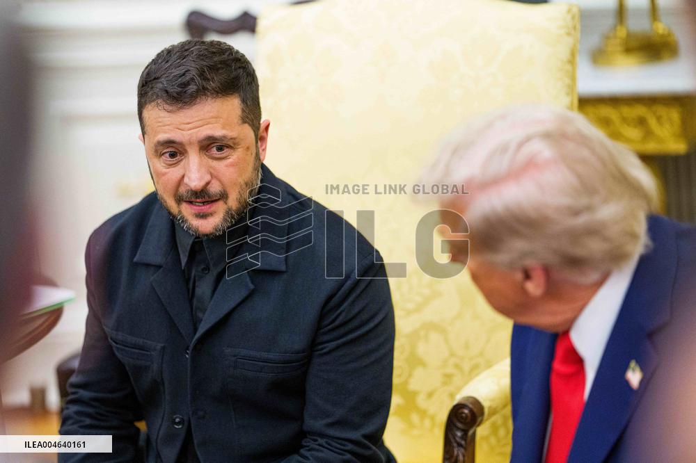 Trump Meets President Zelenskyy of Ukraine and European Leaders
