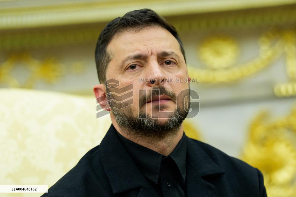 Trump Meets President Zelenskyy of Ukraine and European Leaders
