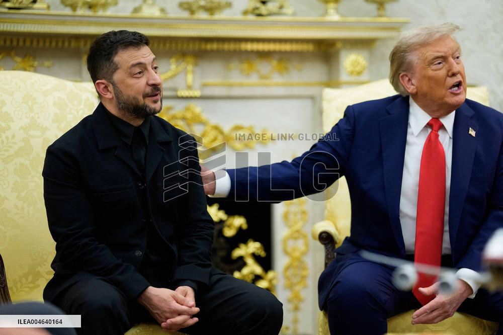 Trump Meets President Zelenskyy of Ukraine and European Leaders