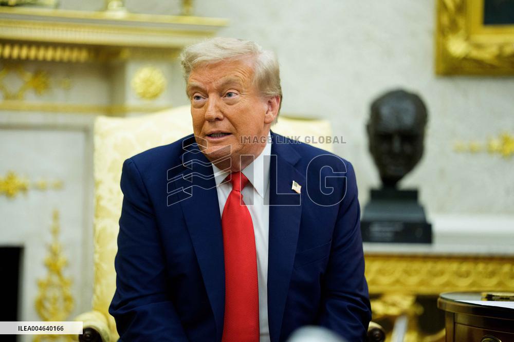 Trump Meets President Zelenskyy of Ukraine and European Leaders