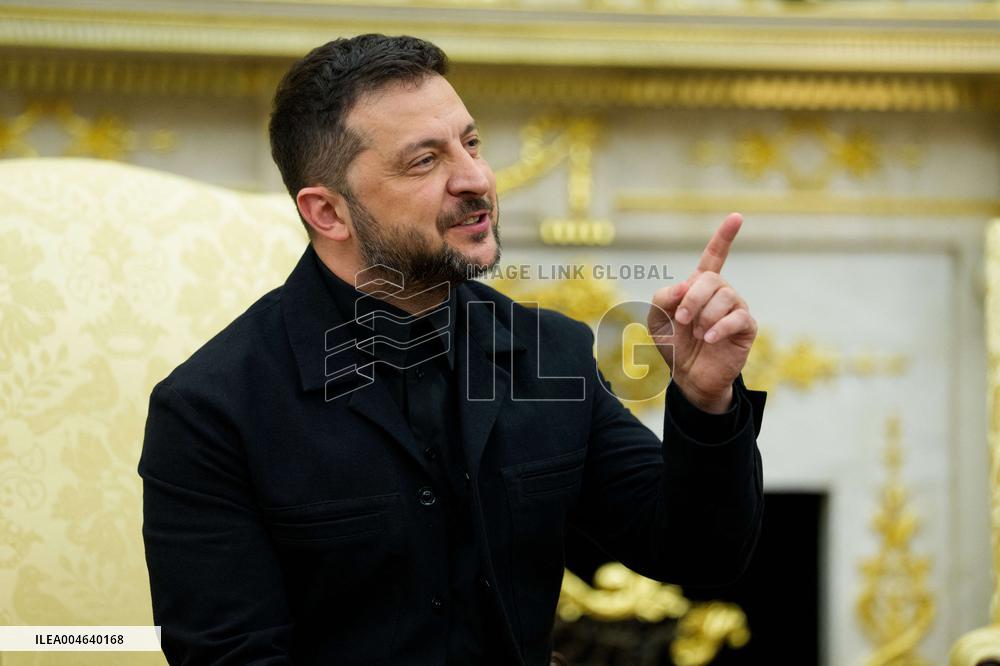 Trump Meets President Zelenskyy of Ukraine and European Leaders