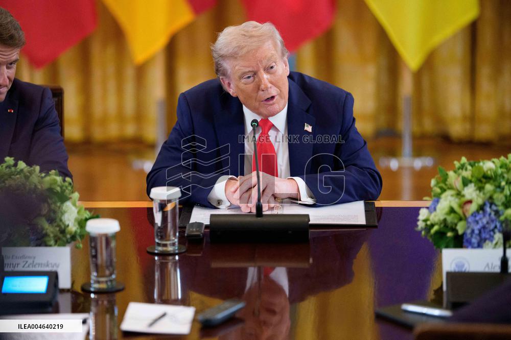 Trump Meets President Zelenskyy of Ukraine and European Leaders