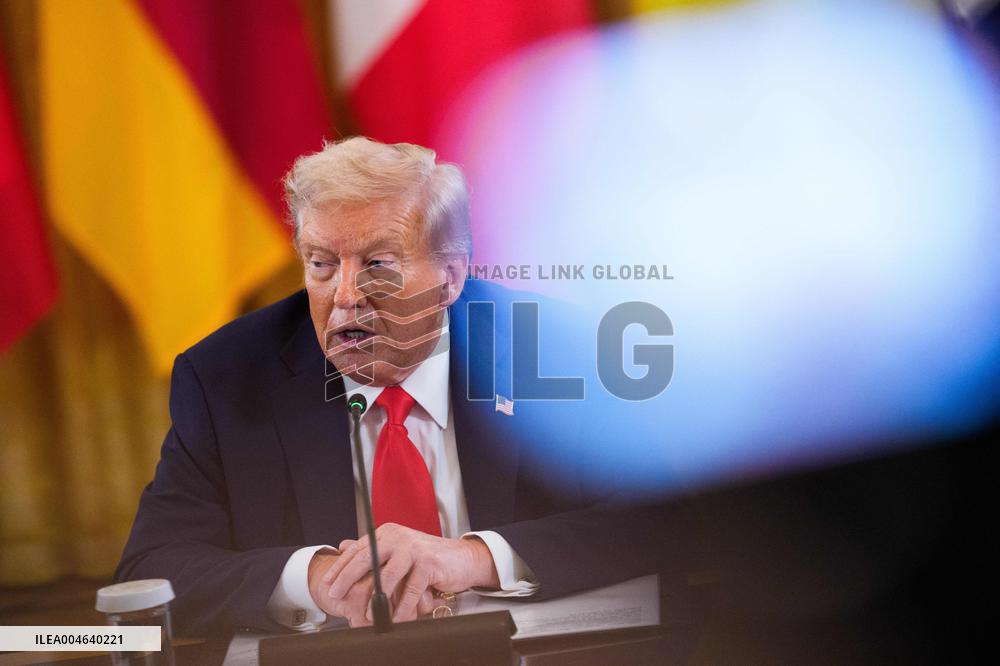 Trump Meets President Zelenskyy of Ukraine and European Leaders