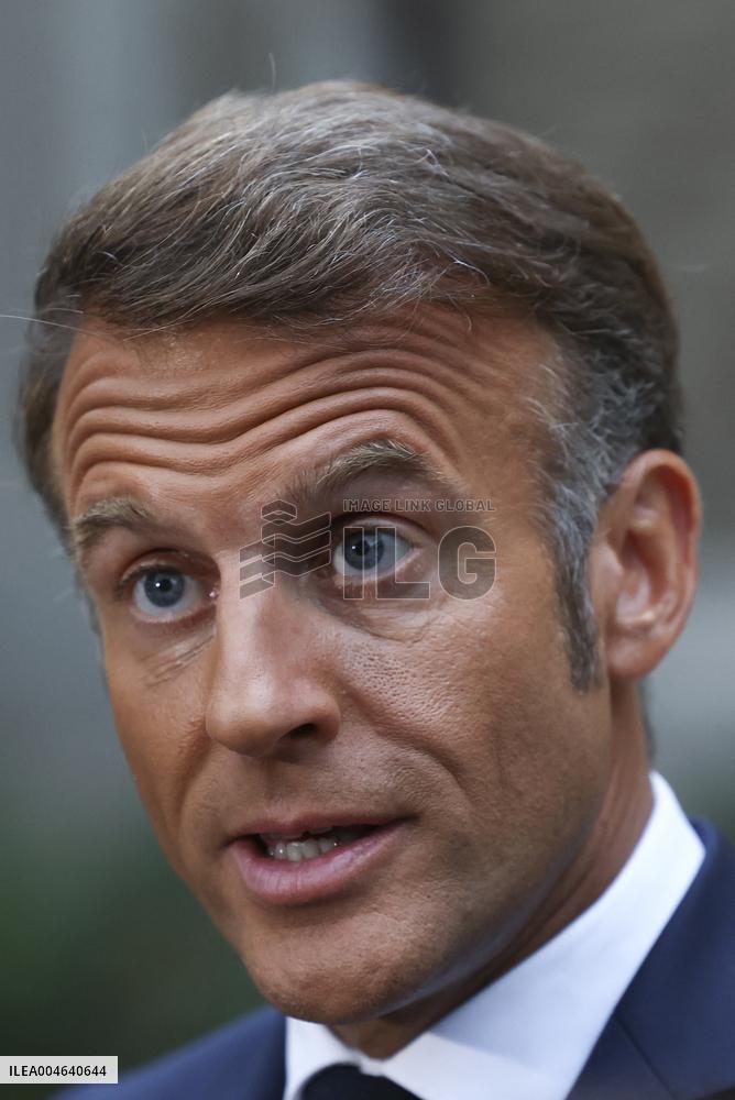 Macron Addresses Media After Key Diplomatic Meeting in Washington