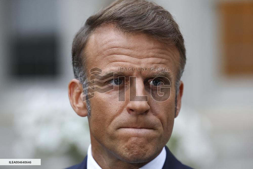 Macron Addresses Media After Key Diplomatic Meeting in Washington