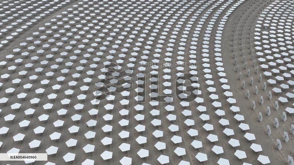 Llargest Molten Salt Tower Solar Thermal Power Station in China