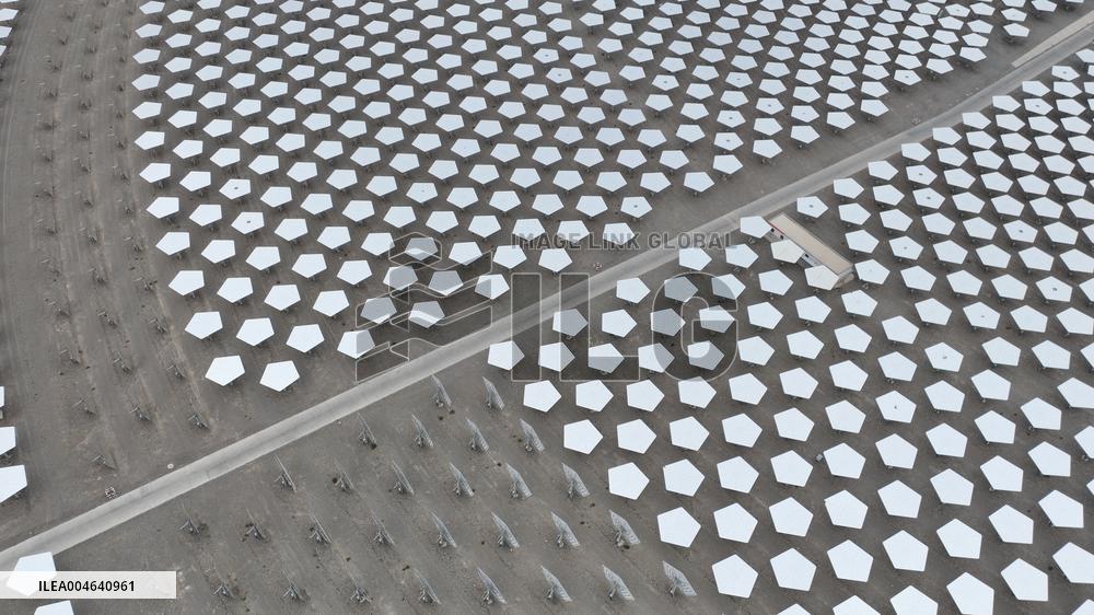 Llargest Molten Salt Tower Solar Thermal Power Station in China