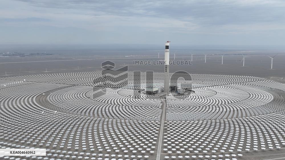 Llargest Molten Salt Tower Solar Thermal Power Station in China