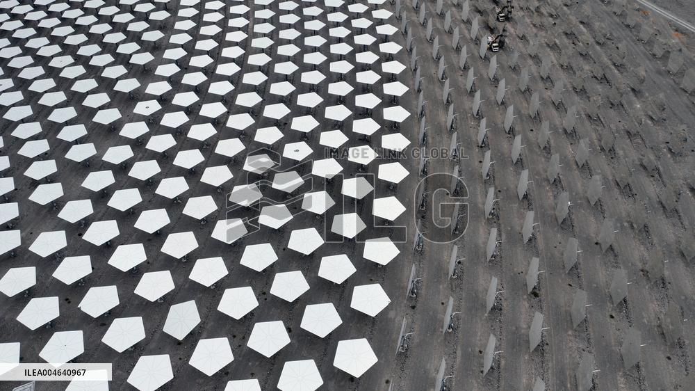 Llargest Molten Salt Tower Solar Thermal Power Station in China