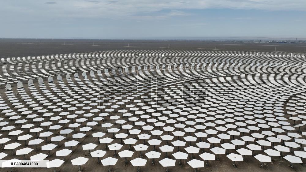 Llargest Molten Salt Tower Solar Thermal Power Station in China