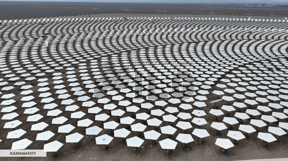 Llargest Molten Salt Tower Solar Thermal Power Station in China