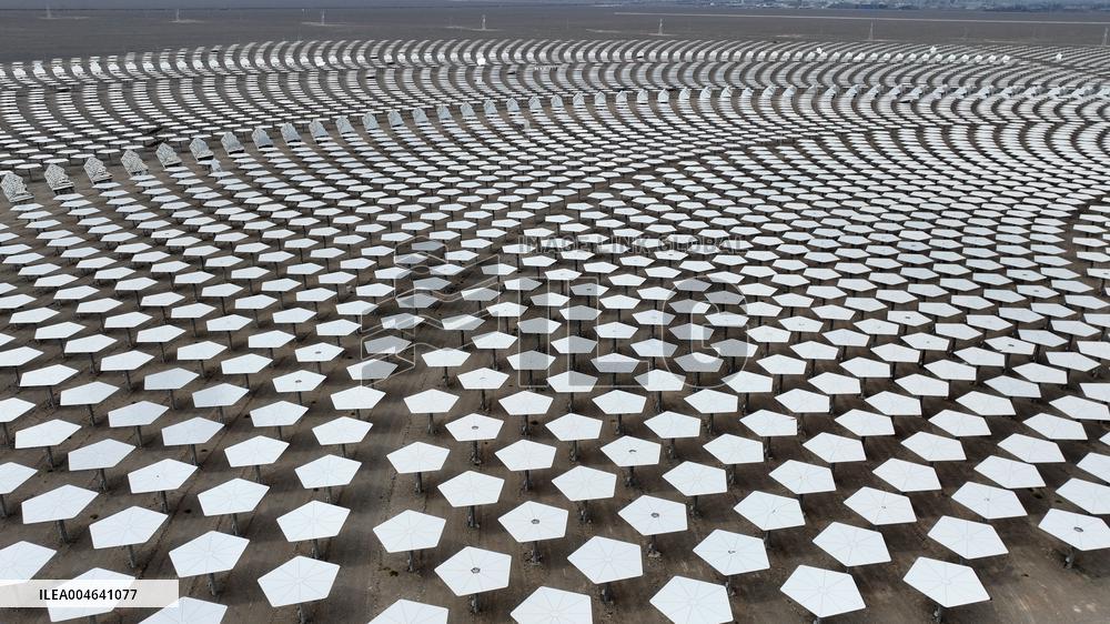 Llargest Molten Salt Tower Solar Thermal Power Station in China