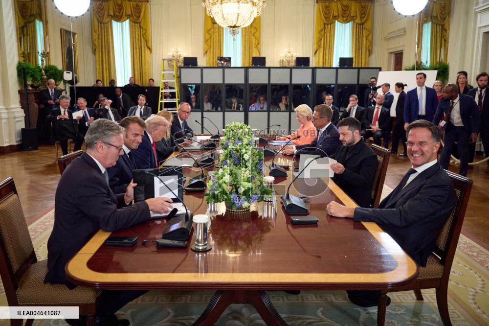 Trump Meets President Zelenskyy and European Leaders - Washington