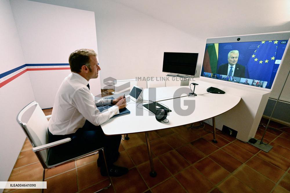 Macron and Starmer Lead Coalition Talks on Ukraine - Fort de Brégançon