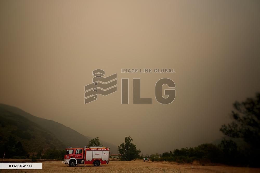 Spain Gripped by Violent Wildfires