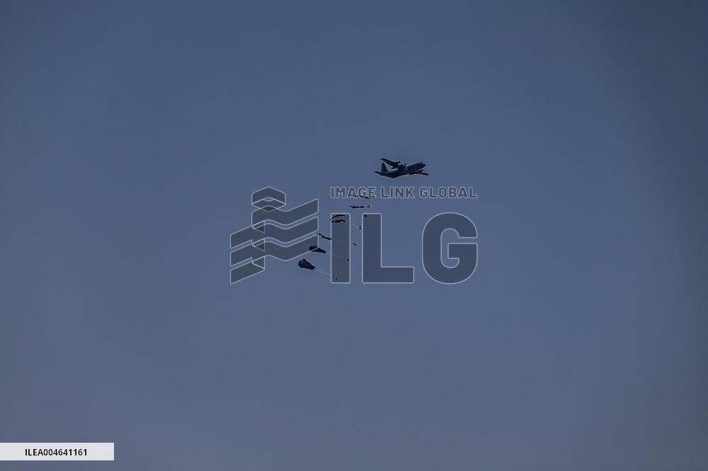 Humanitarian Airdrop in Northern Gaza