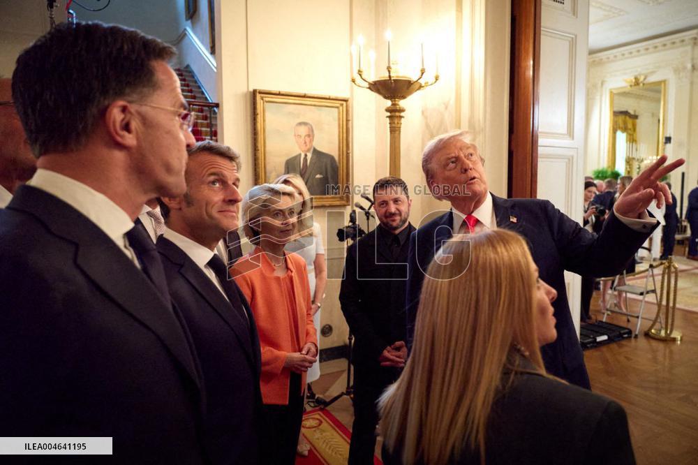 Trump Meets President Zelenskyy and European Leaders - Washington