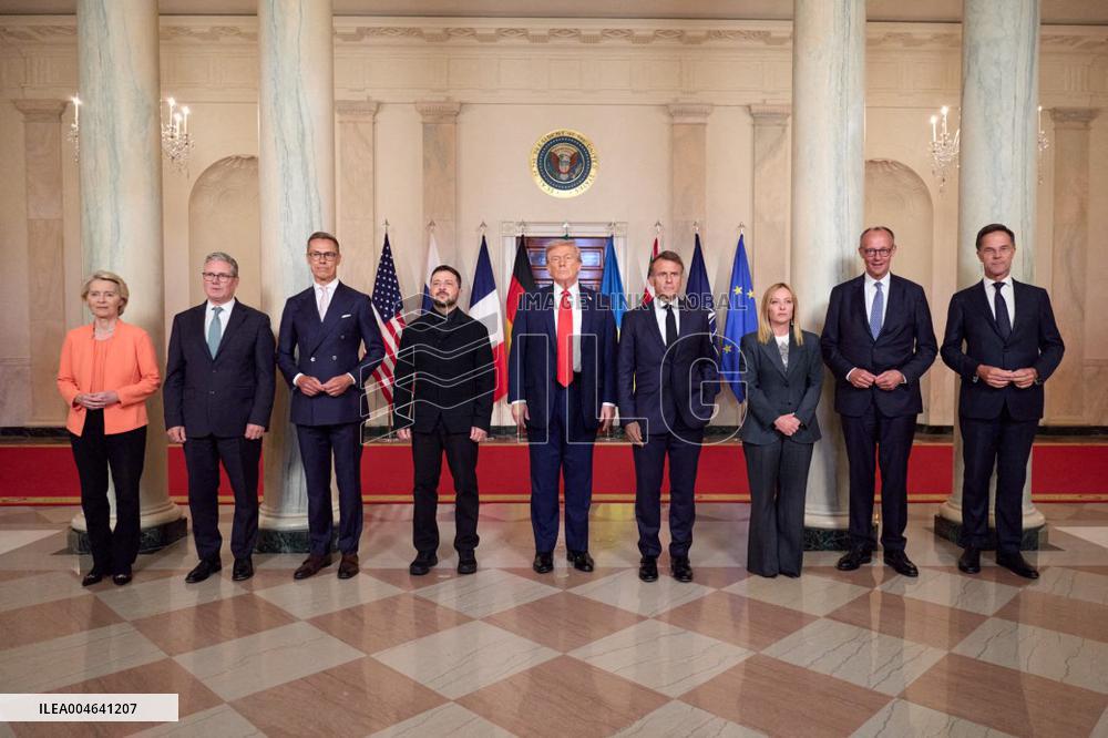 Trump Meets President Zelenskyy and European Leaders - Washington